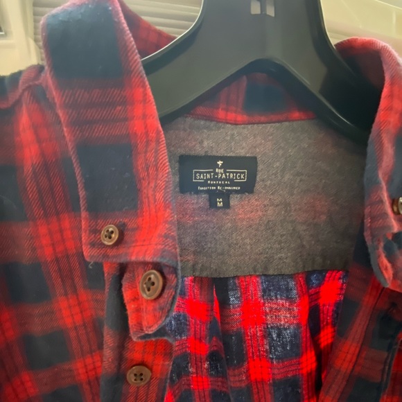 Plaid Rue Saint-Patrick Flannel Shirt - Picture 3 of 4